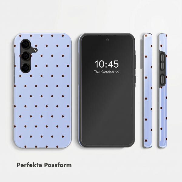 Selencia Vivid Back Cover Samsung Galaxy S24 FE - Happy Dots Digital Sky