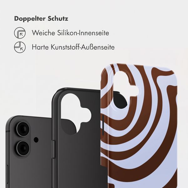 Selencia Vivid Back Cover Apple iPhone 16 - Dream Swirl Chocolate