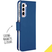 Accezz Wallet TPU Klapphülle Samsung Galaxy S21 - Dunkelblau
