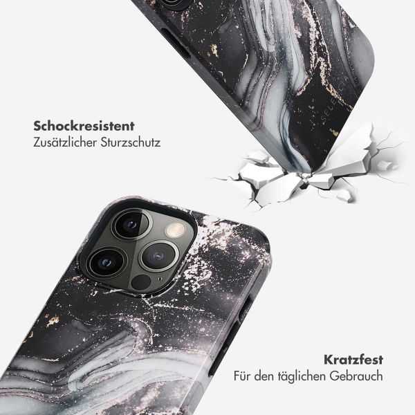 Selencia Vivid Back Cover Apple iPhone 13 Pro - Chic Marble Black