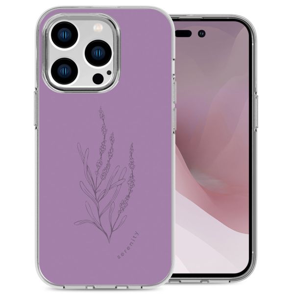 imoshion Design Hülle iPhone 14 Pro - Floral Purple