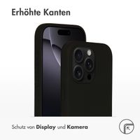 Accezz Liquid Silikoncase mit MagSafe für das iPhone 16 Pro - Schwarz