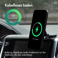 imoshion Handyhalterung für das Auto mit MagSafe - Kabelloses Ladegerät - Armaturenbrett - Schwarz