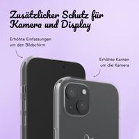 Personalisierte Hülle mit elegantem Herz iPhone 14 - Transparent