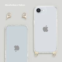 Selencia Backcover mit abnehmbaren Haken Apple iPhone 16e - Transparent