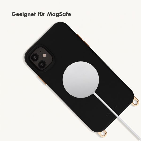 Selencia Rivièra Backcover mit MagSafe mit abnehmbaren Haken Apple iPhone 11 - Velvet Black