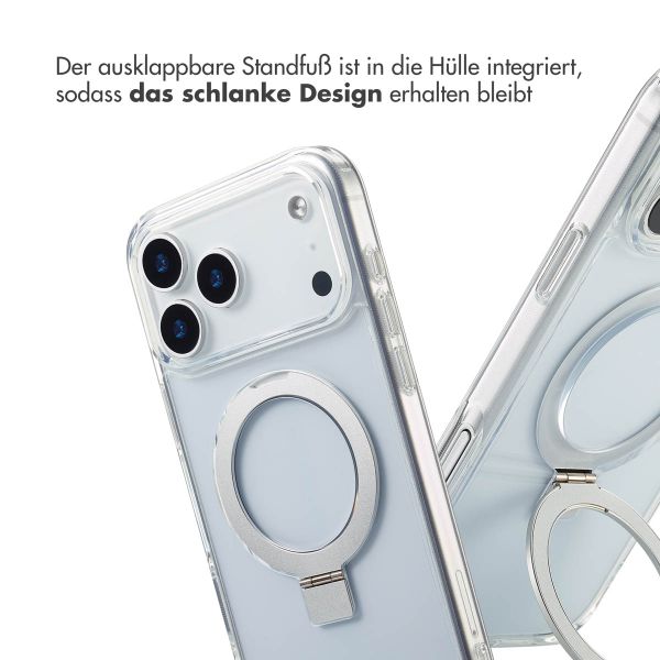 Accezz Ring Stand Backcover mit MagSafe Apple iPhone 17 Pro - Transparent