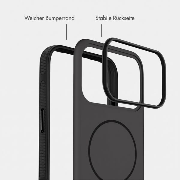 imoshion Color Backcover mit Thin MagSafe Ring Apple iPhone 17 Pro Max - Schwarz