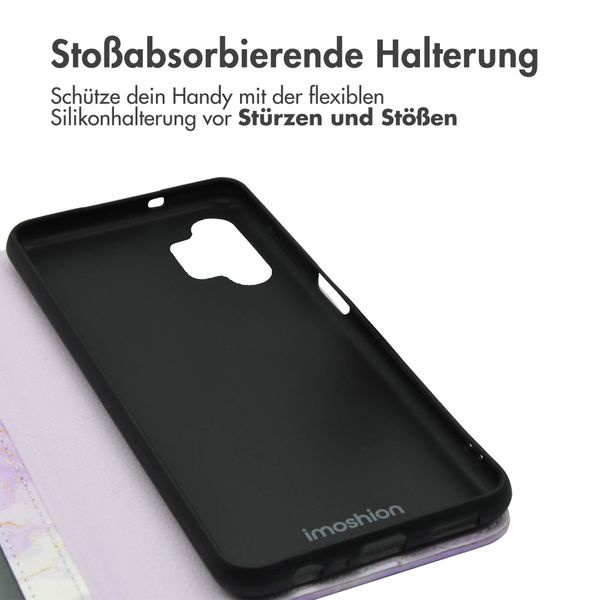 imoshion Design Klapphülle Samsung Galaxy A13 (5G) - Purple Marble