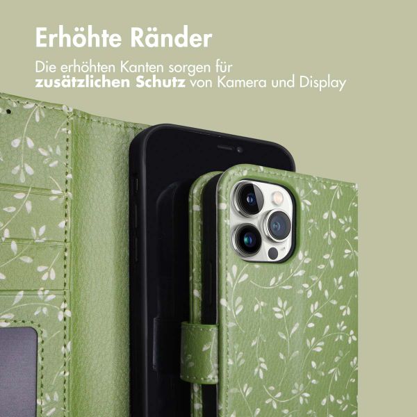 imoshion Design Klapphülle Apple iPhone 12 (Pro) - Green Flowers