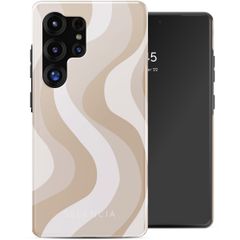Selencia Vivid Back Cover Samsung Galaxy S25 Ultra - Desert Waves Beige
