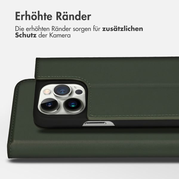 Accezz Premium Leather Slim Klapphülle Apple iPhone 14 Pro - Grün