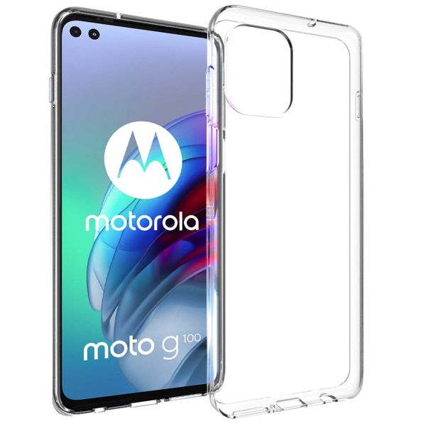 Accezz Clear TPU Backcover Motorola Moto G100 - Transparent