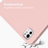 Accezz Smarte Klapphülle aus Silikon iPad Pro 13 (2024) M4 - Rosa