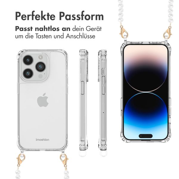 imoshion Back Cover mit Band + Armband iPhone 14 Pro Max - Perlen