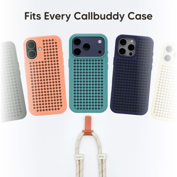 Callbuddy Lanyard - Cross Body Handyband - Salmon Beige