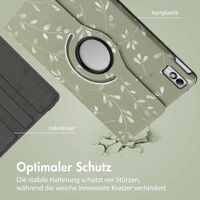 imoshion 360° drehbare Design Klapphülle für das Lenovo Tab M10 5G - Green Flowers