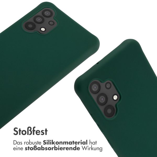 imoshion SilikonHülle mit Band Samsung Galaxy A32 (4G) - Dunkelgrün