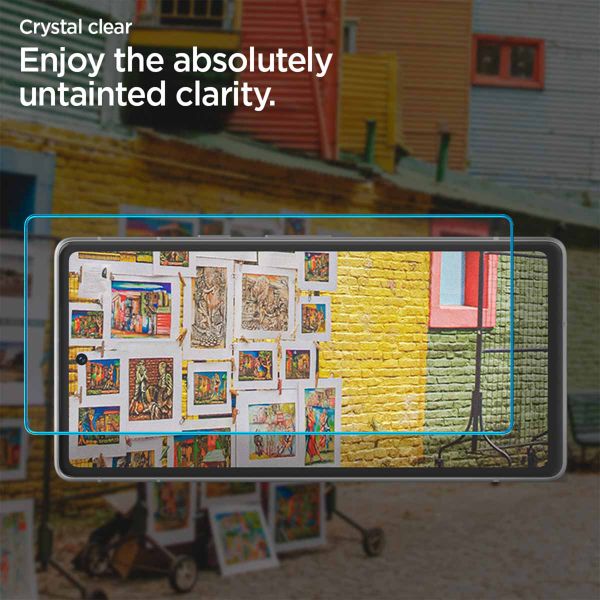 Spigen GLAStR Fit Displayschutzfolie  + Applicator 2-pack für das Google Pixel 7a