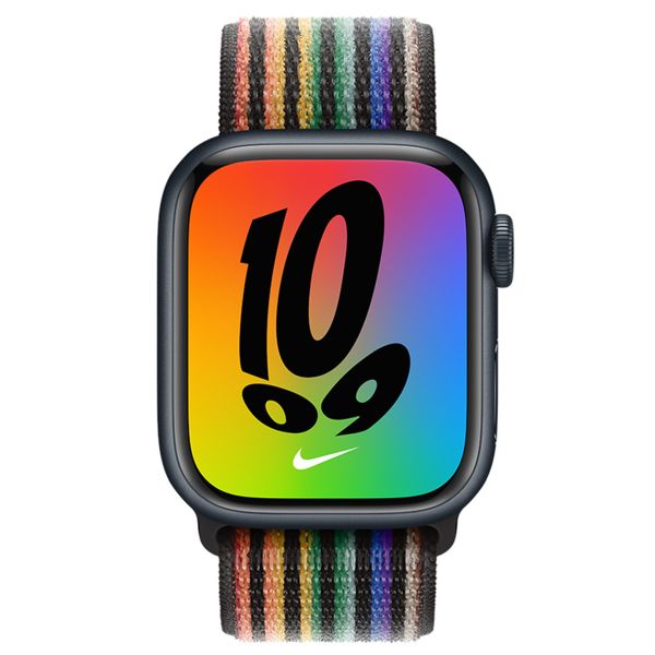 Apple Nike Sport Loop Armband für das  Apple Watch Series 1 t/m 9 / SE (38/40/41 mm) | Series 10 / 11 (42 mm) - Rainbow Pride