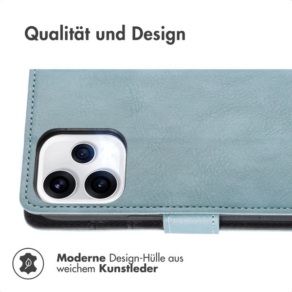imoshion Luxuriöse Klapphülle Oppo Reno15 (5G) - Hellblau
