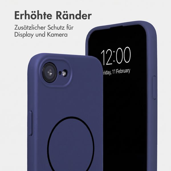 Accezz Grip Backcover mit MagSafe Apple iPhone 17e / 16e - Dunkelblau