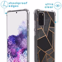 imoshion Design Hülle mit Band für das Samsung Galaxy S20 Plus - Black Graphic