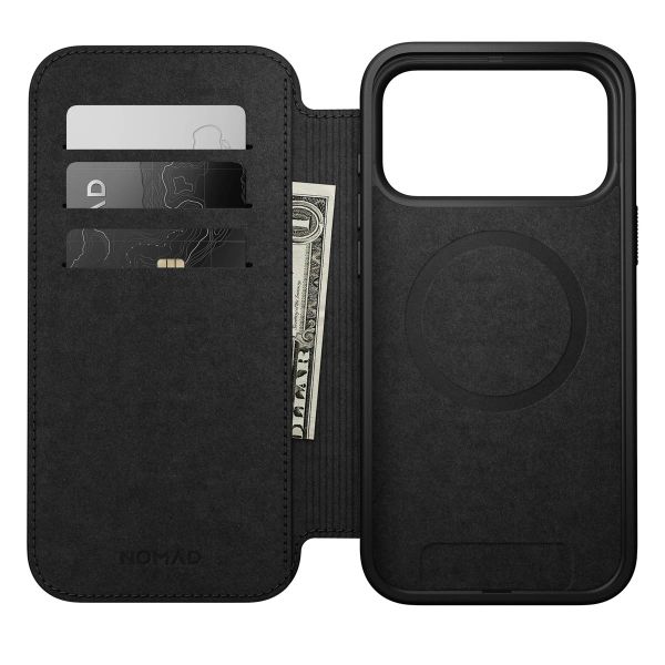 Nomad Modern Leather Folio Klapphülle Apple iPhone 17 Pro Max - Braun