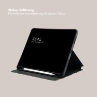 Selencia Vivid Klapphülle Apple iPad 11 (2025) 11 Zoll A16 / iPad 10 (2022) 10.9 Zoll - Art Wave Black