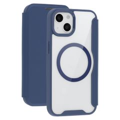 Transparente Bookcase mit MagSafe Apple iPhone 14 / 13 - Blau