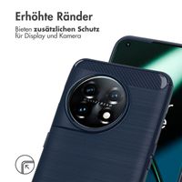 imoshion Brushed Back Cover für das OnePlus 11 - Dunkelblau