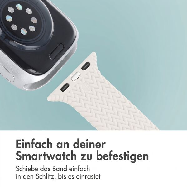 imoshion Geflochtenes Silikonarmband für Apple Watch | 38/40/41/42 mm - Polarstern