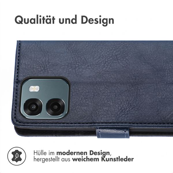 imoshion Luxuriöse Klapphülle Oppo A6 (5G) - Dunkelblau