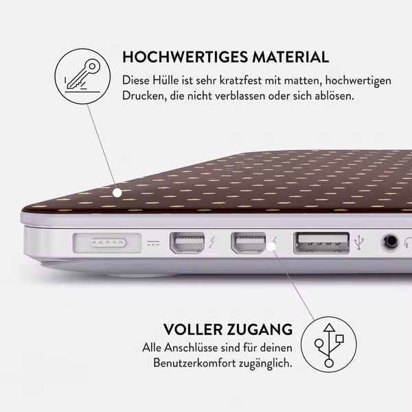 Burga Hardshell Hülle Apple MacBook Pro 16 Zoll (2021 / 2023 M3 / 2024 M4 / 2026 M5) - Sorry Busy