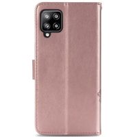 Kleeblumen Klapphülle Samsung Galaxy A42 - Roségold