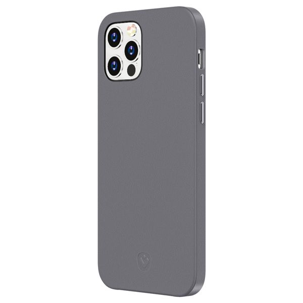 Valenta Luxe Leather Backcover für das iPhone 12 (Pro) - Grau