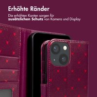 imoshion Design Klapphülle Apple iPhone 13 - Crush Check Coral Dust