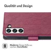 imoshion Luxuriöse Klapphülle Samsung Galaxy S22 - Bordeaux