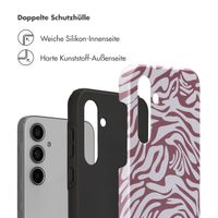 Selencia Vivid Tough Back Cover für das Samsung Galaxy A55 - Trippy Swirl Dark Rose