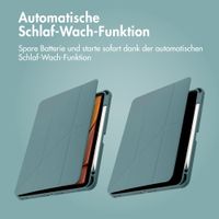 imoshion Origami Klapphülle Apple iPad 11 (2025) 11 Zoll A16 / iPad 10 (2022) 10.9 Zoll - Dunkelgrün