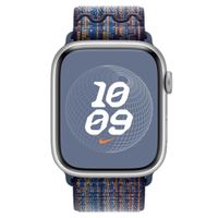 Apple Nike Sport Loop Armband für das  Apple Watch Series 1 t/m 11 / SE / Ultra (44/45/46/49 mm) - Game Royal & Orange