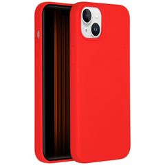 Accezz Liquid Silikoncase für das iPhone 15 Plus - Rot