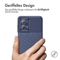 imoshion Thunder Backcover für das Motorola Moto G73 - Dunkelblau