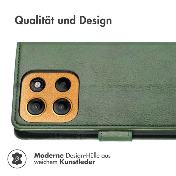imoshion Luxuriöse Klapphülle Motorola Moto G15 / G15 Power - Grün
