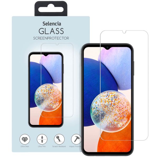 Selencia Displayschutz aus gehärtetem Glas für das Samsung Galaxy A14  (5G/4G)