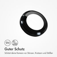 imoshion 2er-Pack Objektivschutz für Kamera für das Apple iPhone 16e - Schwarz