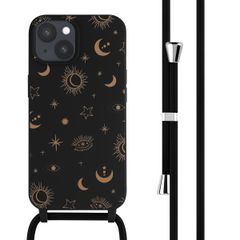 imoshion SilikonHülle design mit Band Apple iPhone 15 - Sky Black