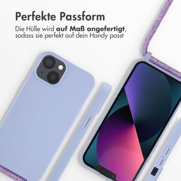 imoshion SilikonHülle mit Band Apple iPhone 13 - Violett