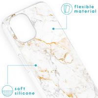 imoshion Design Hülle für das iPhone 13 - White Marble