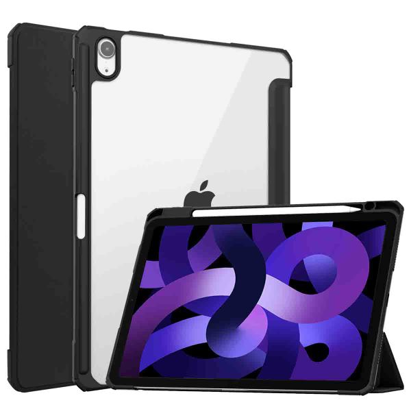 imoshion Trifold Hardcase Klapphülle für das iPad Air 11 Zoll (2024) M2 / Air 5 (2022) / Air 4 (2020) - Schwarz